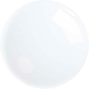 Een witte, glanzende, ronde bal zonder zichtbare markeringen of kenmerken.