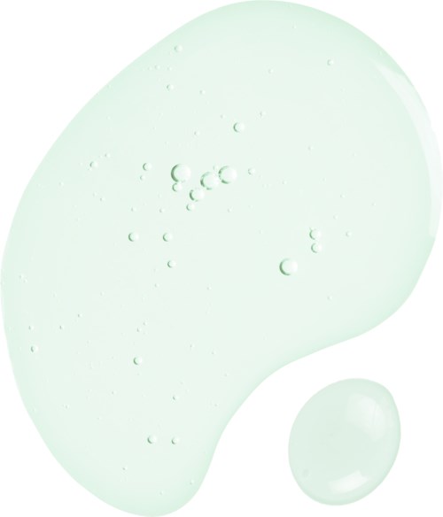 Eine Schachtel mit Waldbild, Etikett sagt Madagascar Centella, tea-trica relief Ampulle, 100 ml.