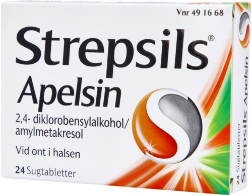 Strepsils Apelsin Sugtablett 24 pcs