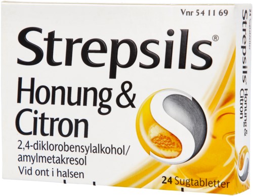 Strepsils Honung & Citron Sugtablett 24 pcs