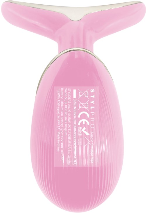STYLPRO Fabulous Firmer LED Light Therapy Neck & Face Smoother Pink