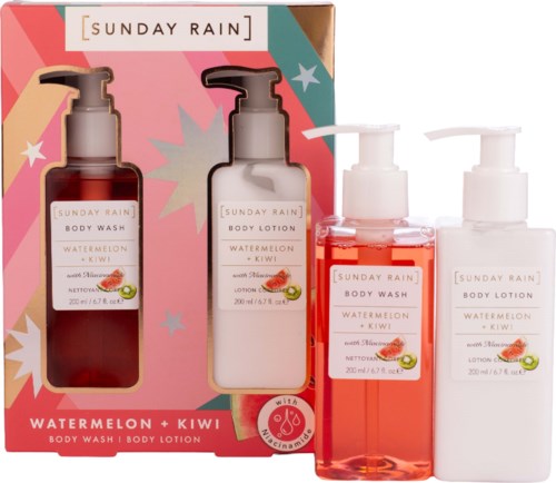 Sunday Rain Watermelon + Kiwi Body Wash & Lotion Duo