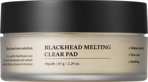 Een pot met 30 Blackhead Melting Clear Pads, voor het verminderen van mee-eters en het kalmeren van de huid.