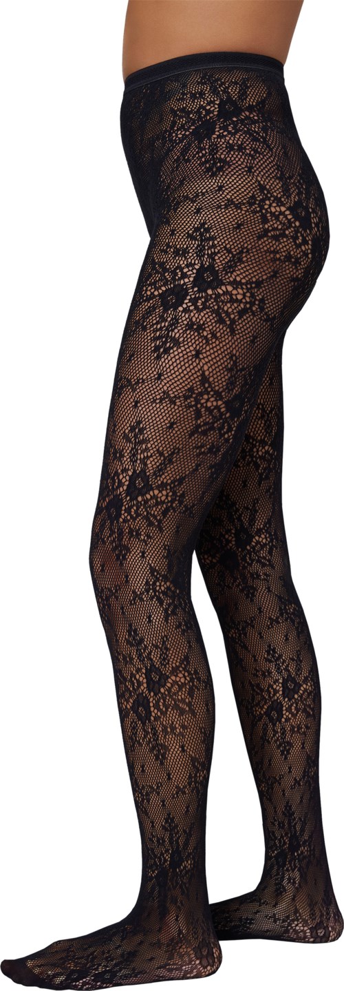 Swedish Stockings Rosa Lace Tights  Black L