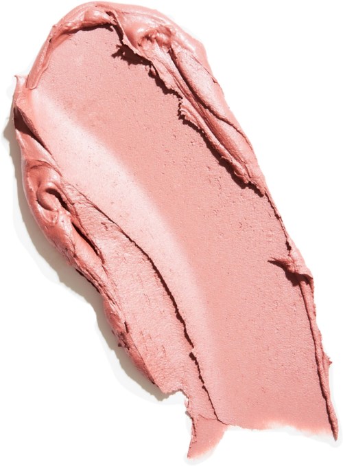Pink makeup or cream with rough, uneven edges and a soft texture.