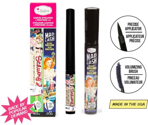 Mascara met prinsessenillustraties, labels voor precisieapplicator, volumeborstel en gemaakt in de VS.