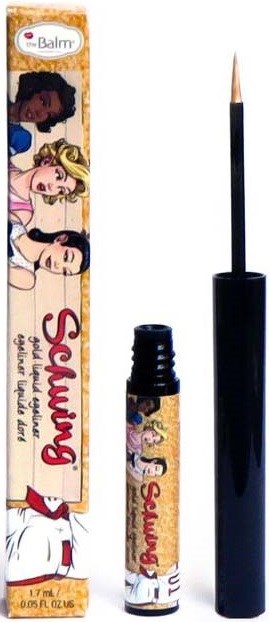 Lippen- en wenkbrauwborstel met kleurrijke cartoonmeisjes op de verpakking.