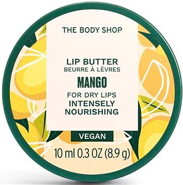 Vegane Mangoholzbutter für trockene Lippen, nährend, von The Body Shop.