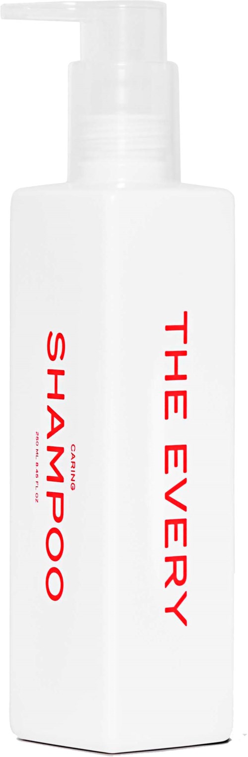 A white spray bottle with red text that reads "THE EVERY SHAMPOO."