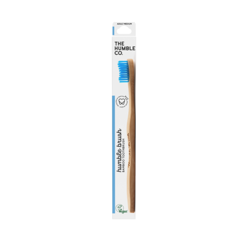 The Humble Co. Bamboo Toothbrush Adult Medium Blue