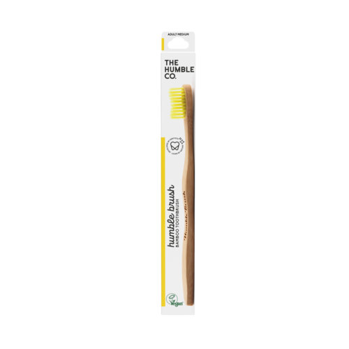 The Humble Co. Bamboo Toothbrush Adult Medium Yellow