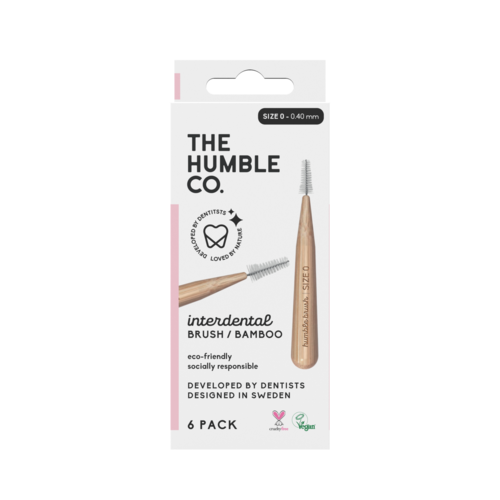 The Humble Co. Interdental Bamboo Brush 6-pack Size 0 Purple