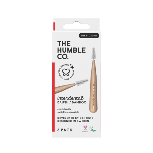 The Humble Co. Bamboo Interdental Brush Size 2 Red