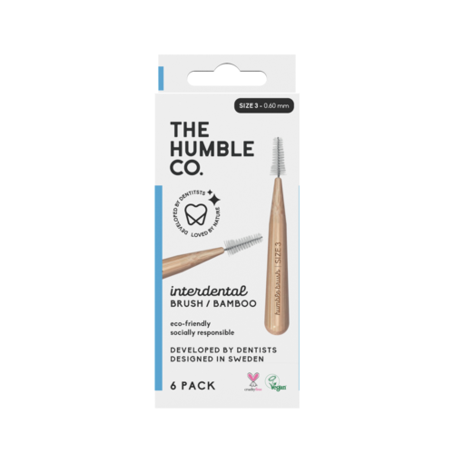The Humble Co. Interdental Bamboo Brush 6-pack Size 3 Blue