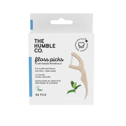 The Humble Co. Twin-Floss Picks 50 pcs Mint