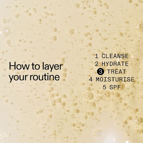 Instructies voor huidverzorging: reinigen, hydrateren, behandelen, moisturizer gebruiken en zonnebrandcrème.
