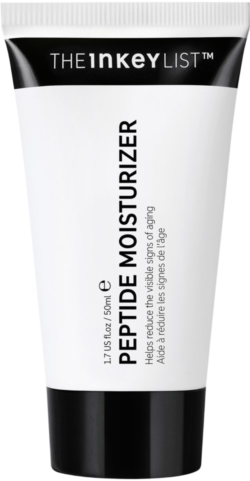Witte tube met zwarte top met label peppertude moisturizer, bedoeld voor huidvochtigheid.