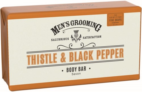 The Scottish Fine Soaps Thistle & Black Pepper Soap Bar  220 g