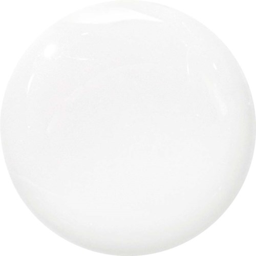 Een eenvoudige witte ronde bal met een glad oppervlak en een glanzende reflectie.