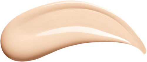Ein beiger Creme-Schweif mit glatter, glänzender Textur, in einer gebogenen, länglichen Form.