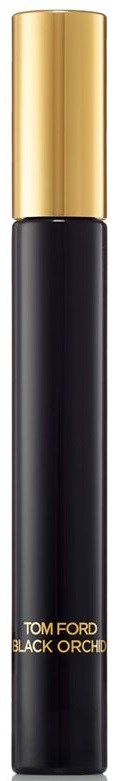 En elegant svart parfyllflaska med en guldkapsel från Tom Ford Black Orchid-kollektionen.