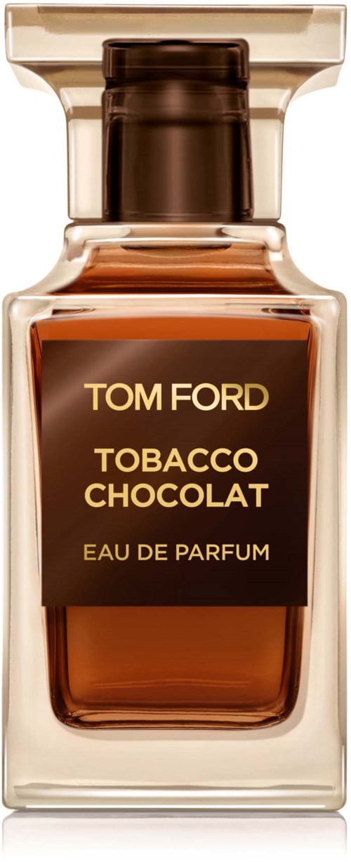 Tom Ford Tobacco Chocolat perfume bottle with a dark brown cap and label.