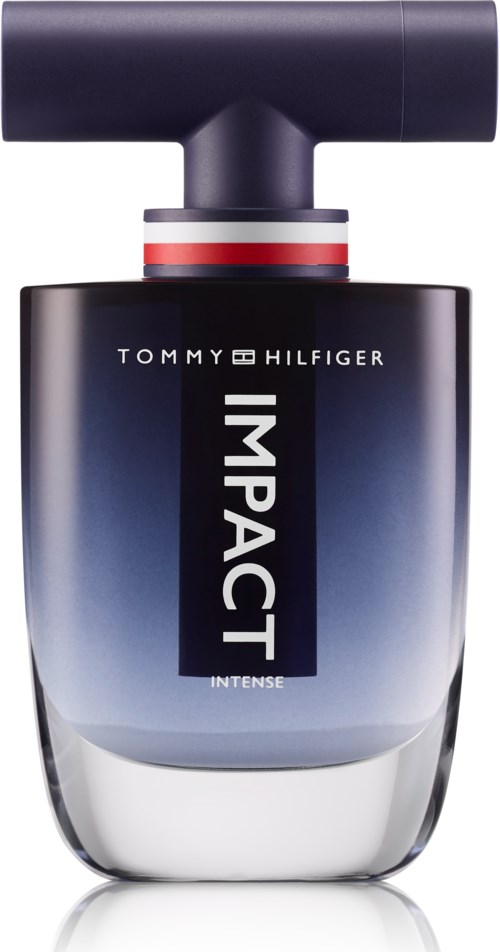 A dark bottle with a spray top, red and white accents, and the word 'IMPACT' in large letters.