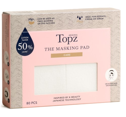 Box of 80 facial mask patches, suitable for skin care and eye area, inspired by Japanese technology.