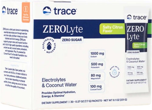 Trace Minerals ZEROLyte Electrolyte Drink Mix Salty Citrus