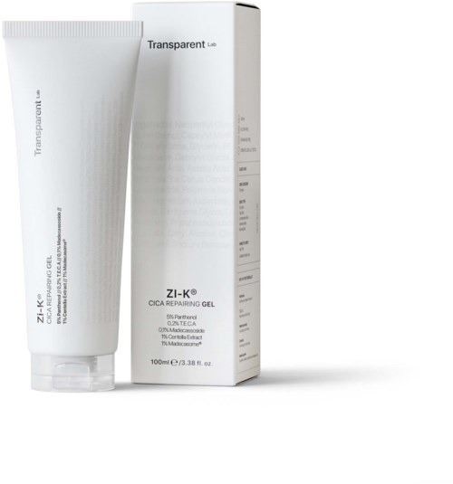 NICHE BEAUTY LAB Transparent Lab Zi-K Cica Repairing Gel 100 ml