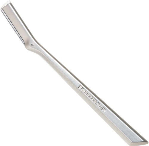 A metal tool with a curved, flat end used for prying or lifting objects.