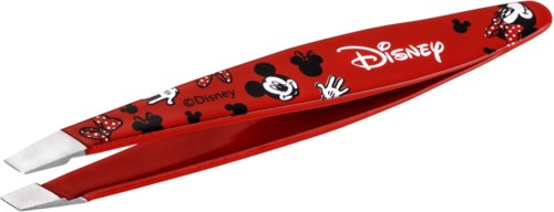 Red chopsticks with Disney and Mickey Mouse designs and characters.