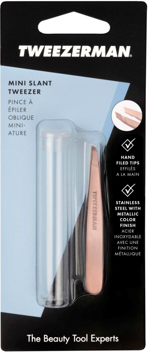 Tweezerman Mini Slant Tweezer Rose Gold 18 pcs