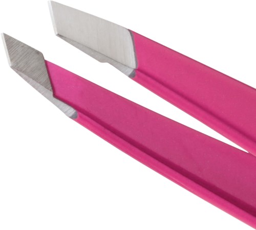 Tweezerman Stainless Steel Slant Pink Tweezer
