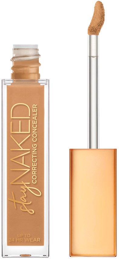 Täyttöpeiteaine värittömässä putkissa, jossa on sivellin, nimeltä 'Stay Naked Correcting Concealer.'