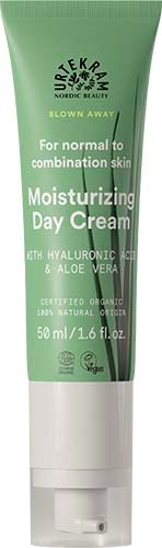Groene tube met hydraterende dagcrème met hyaluronzuur en aloe vera, 50 ml.