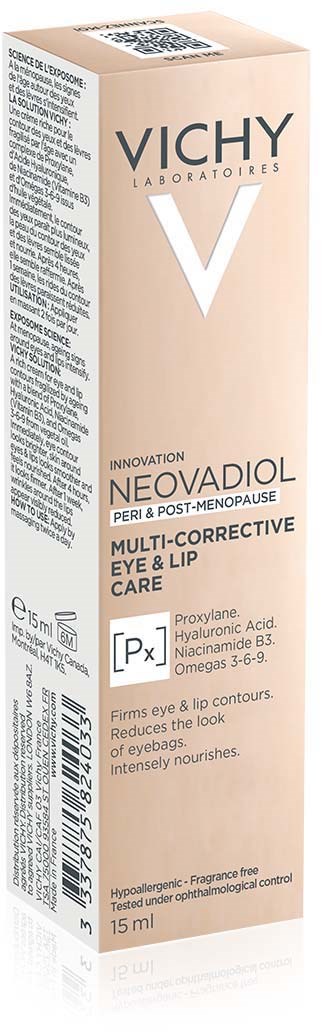 Vichy Hautpflegebox für Augen und Lippen, enthält Hyaluronsäure als Inhaltsstoff.
