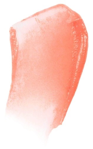Ein Stück rosa Salz oder Mineral mit rauer Kante und durchscheinender Oberfläche.