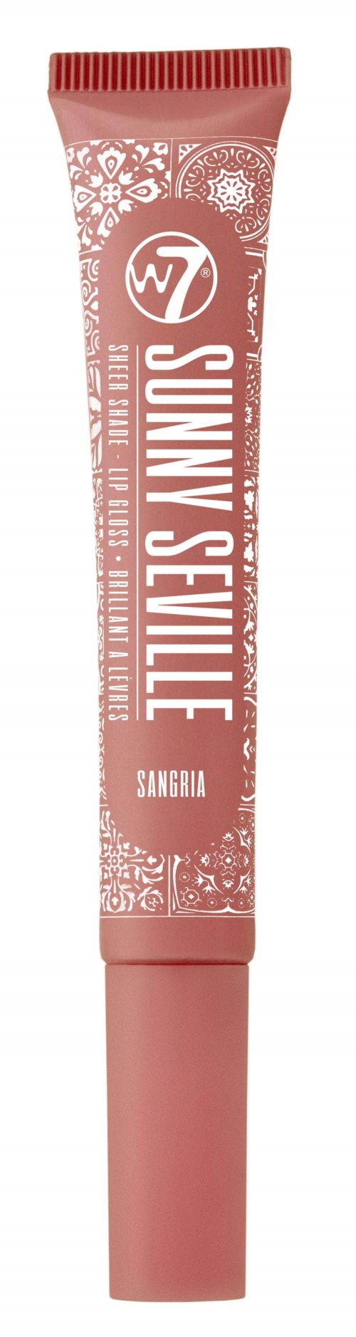 En liten rosa tube merket 'SUNG MIN SEULLE' med blomsterdesign og ordet 'SANGRIA' nederst.