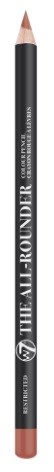 En svart øyenbrynspenn med beige spiss og rød bunn, merket 'THE ALL-ROUNDER' på siden.