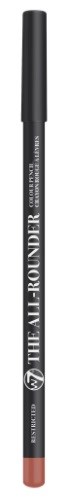 En svart leppestiftstift merket 'The All-Arounder' med en brunsort spiss for lepper.
