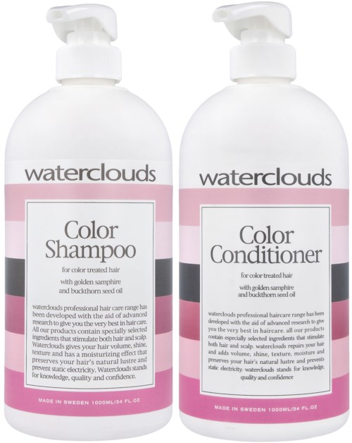 Waterclouds Color Shampoo 1000 ml & Conditioner 1000 ml
