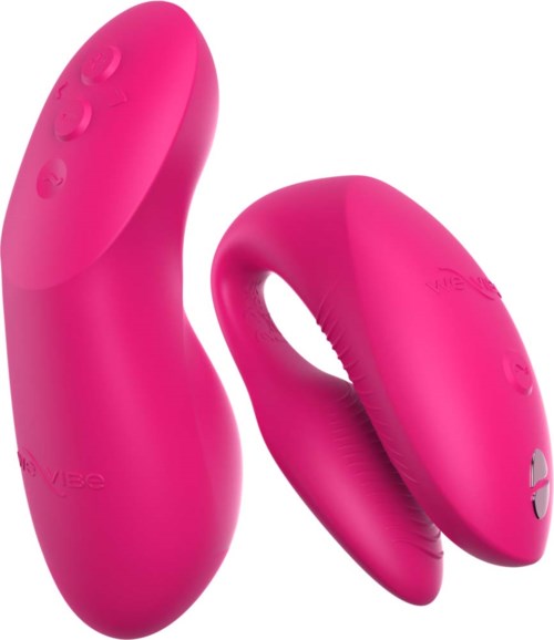 Rosa trådlös fjärrstyrd vibrator med knappar för justerbara inställningar.