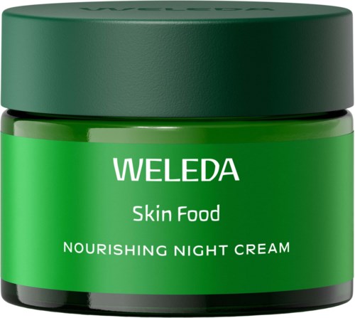 Griserne mit Weleda, nährende Nachtcreme für die Haut.