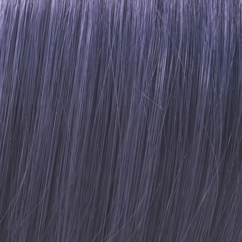Close-up of long, purple hair strands with a shiny, smooth texture.