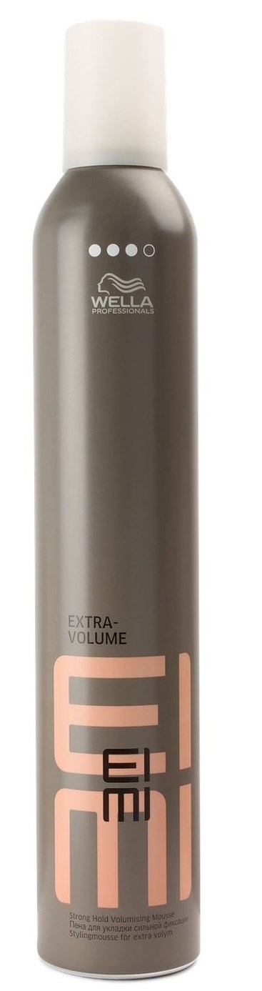 A tall, slim can with a white cap, gray body, and pink and black text, likely a hair styling spray.