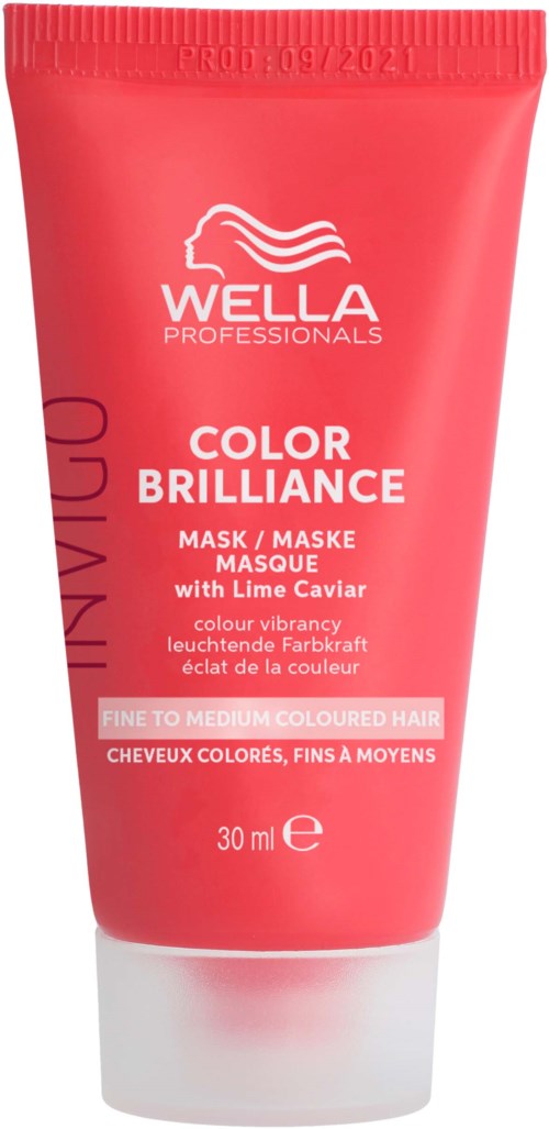 Rö Indiaube von Wella Professionals Color Brilliance für feines bis mittleres gefärbtes Haar mit Limenkaviar. Es enthält 30 ml.