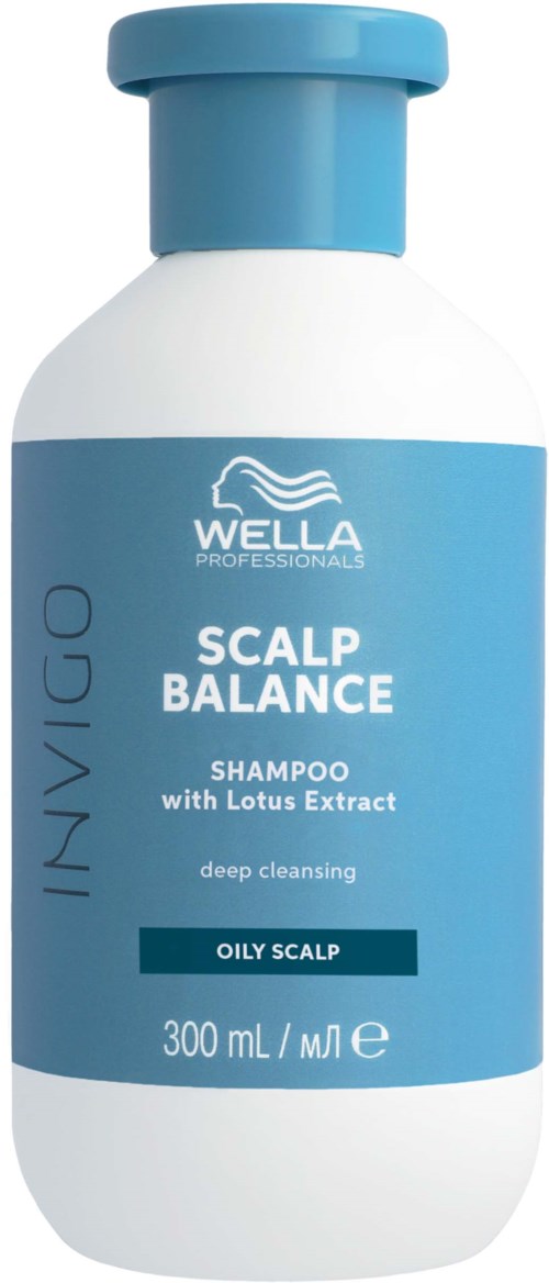 Flesje Wella hoofdhuidshampoo met lotusextract voor vet haar, diepe reiniging, 300 ml.