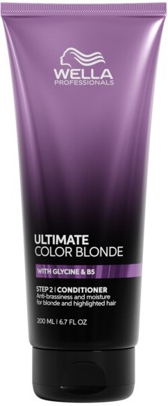 Violetti puteli Wella Professionals Ultimate Color Blonde hoitoaine vaalealle ja vaaleatulle hiuksille.