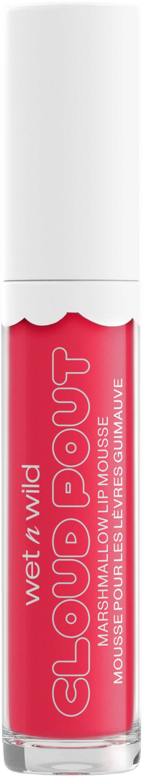 Ein kleiner Tuben Wet n Wild-Gloss mit rosa Etikett und weißem Deckel.